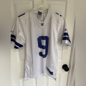 Reebok White and Blue NFL Romo Equipment Mesh Jersey